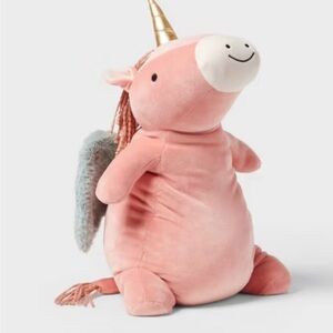 Pegasus Weighted Plush Kids' Throw Pillow Pink - Pillowfort™